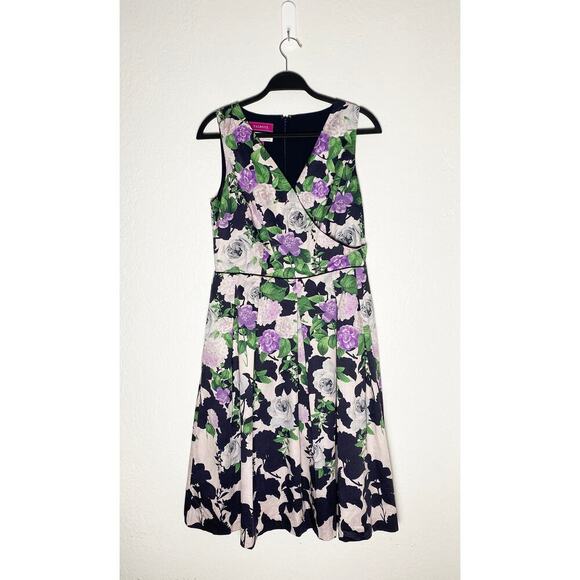 Women's O The Oprah Magazine Collection For Talbots Full Of Posey’s Dress Purple - Picture 4 of 11